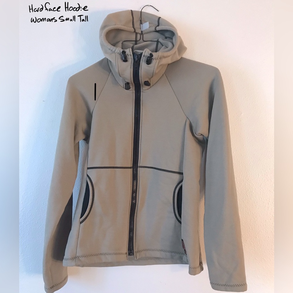 Melanzana Women’s Small (Tall) Beige Hard Face Hoodie